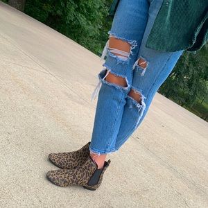 Leopard ankle boots, OldNavy, so 7, gently worn, smoke free home